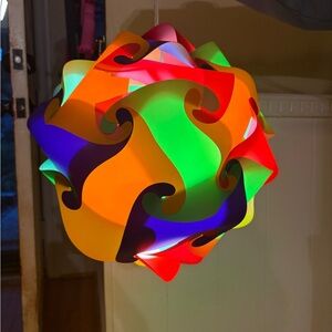 Colorful Geometric Hanging Lamp
